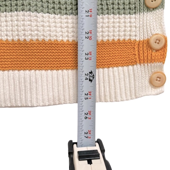 MULTICOLOR STRIPE  RAINBOW BOAT NECK COTTON JUMPER SWEATER WOMEN SIZE SMALL - Picture 9 of 12